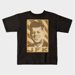 JFK Retro Propaganda Kids T-Shirt